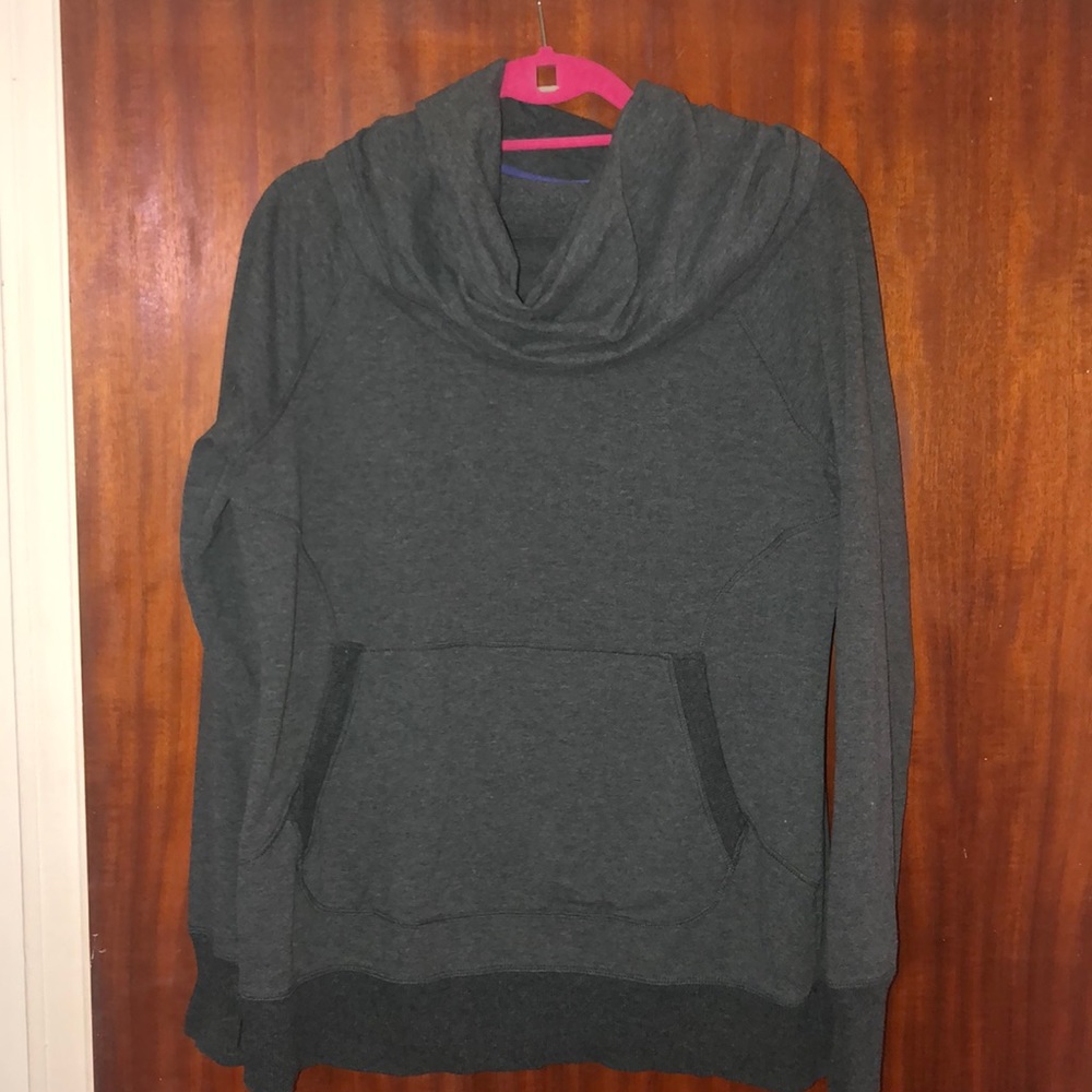L.L. BEAN cowlneck gray sweatshirt